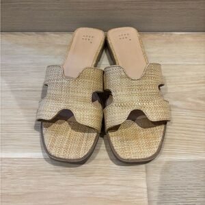 a new day Tan Woven Sandals